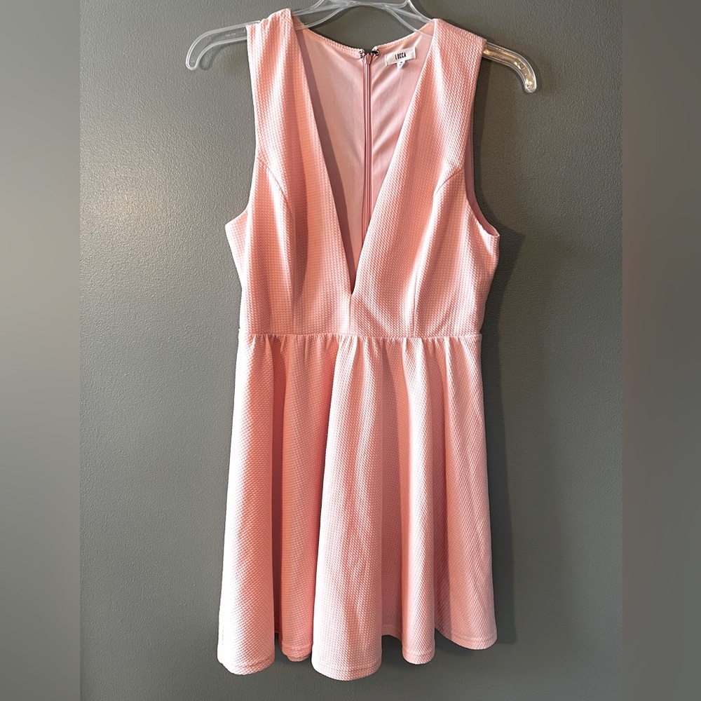 Luca Soft slink Deep V Dress